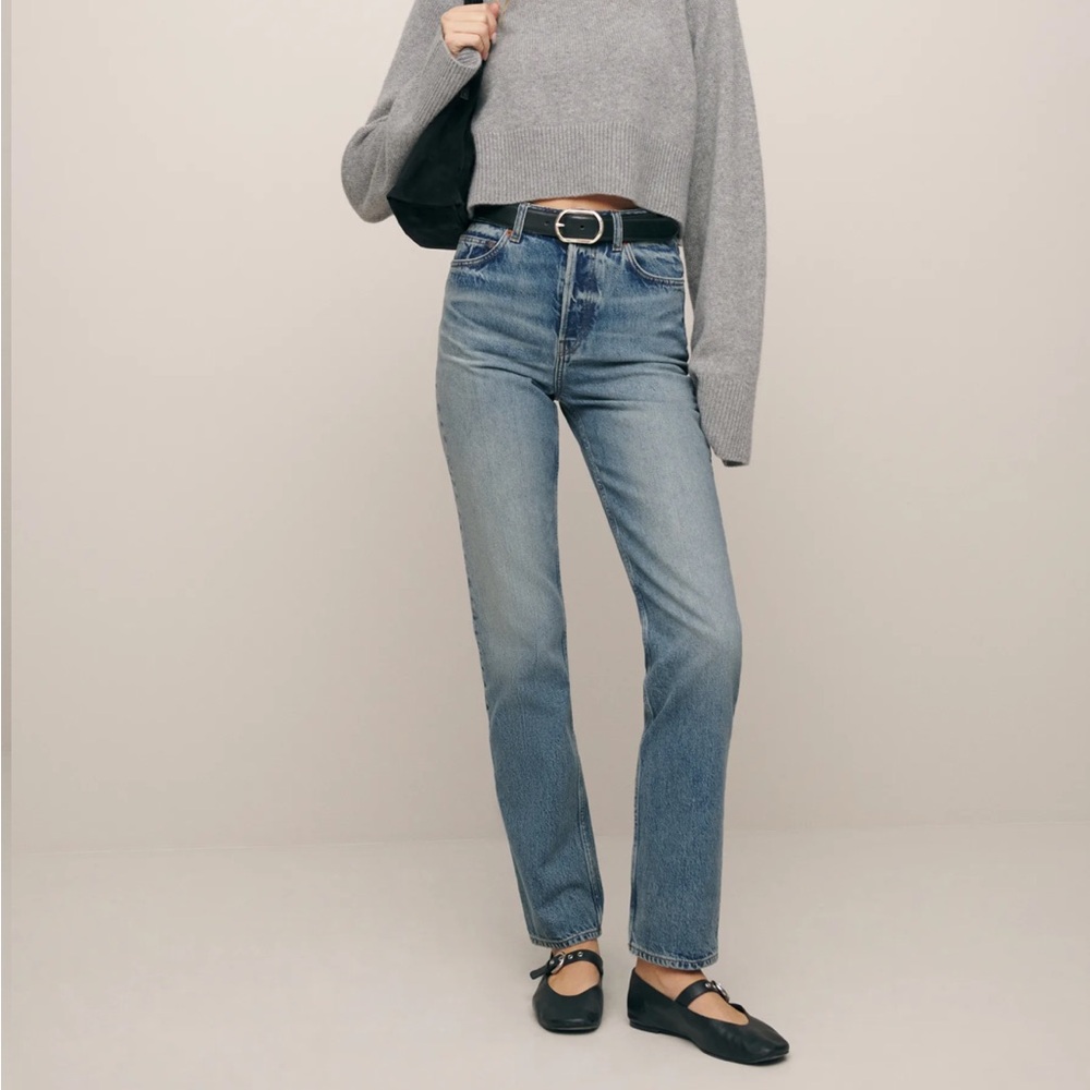 Reformation Cynthia High Rise Straight Jeans